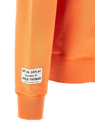 Orange Cotton Sweatshirt