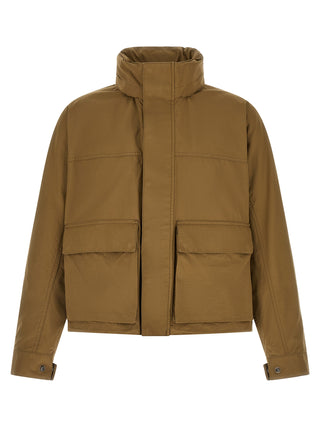 Parka bicolor de algodón