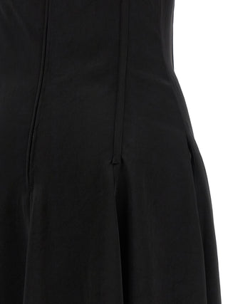 Black Acetate Long Dress