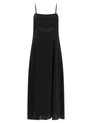 Black Viscose Long Dress