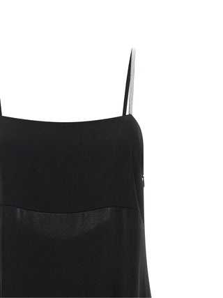 Black Viscose Long Dress