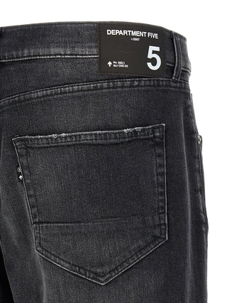 Black Cotton Cropped Jeans