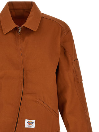 Brown Polyester Shell Jacket