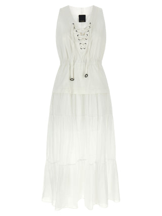 White Cotton Long Dress