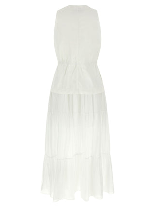 White Cotton Long Dress