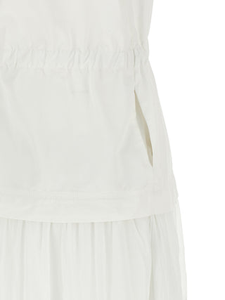 White Cotton Long Dress