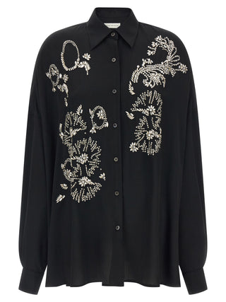 Black Polyester Blouse