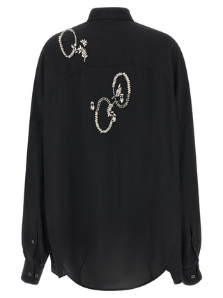 Black Polyester Blouse