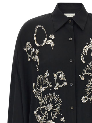 Black Polyester Blouse