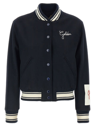 Blue Virgin Wool Bomber