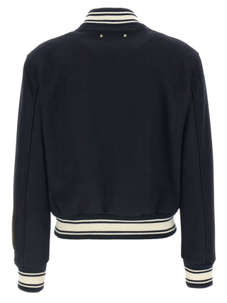 Blue Virgin Wool Bomber