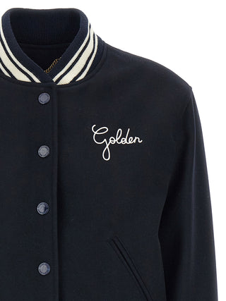 Blue Virgin Wool Bomber