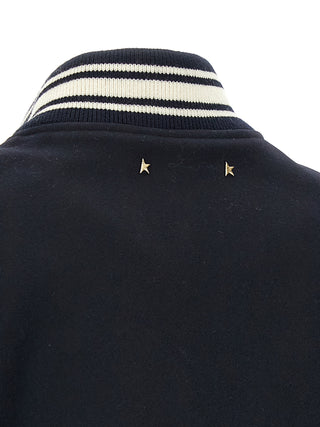 Blue Virgin Wool Bomber
