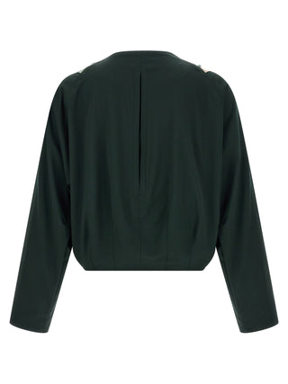 Chaqueta shell multicolor de lana virgen