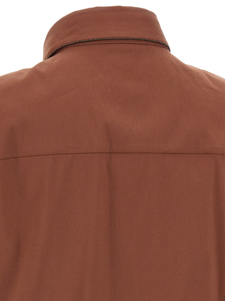 Brown Cotton Blouse