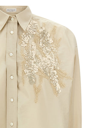Beige Cotton Blouse