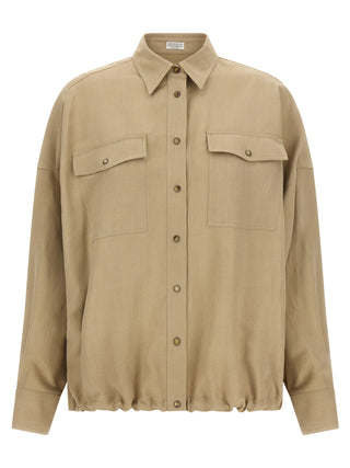 Beige Viscose Blouse
