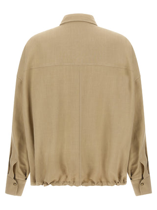 Beige Viscose Blouse