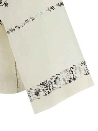 Bicolor Linen Blouse