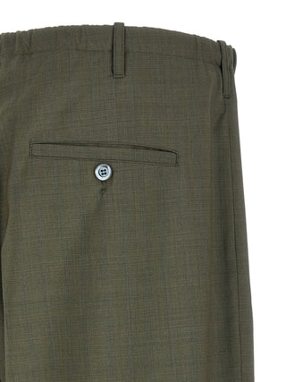 Bicolor Virgin Wool Casual Pants