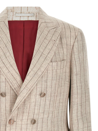 Gray Linen Blazer