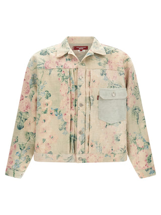Multicolor Rayon Denim Jacket