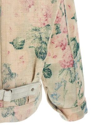 Multicolor Rayon Denim Jacket