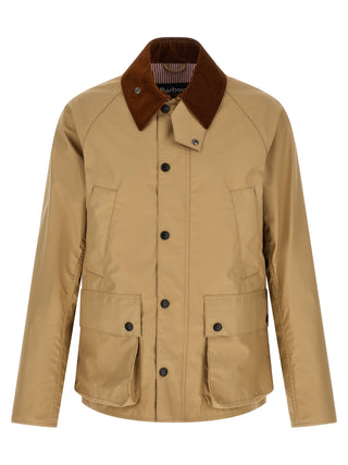 Beige Nylon Shell Jacket