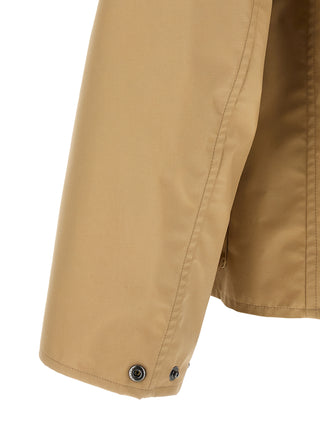 Beige Nylon Shell Jacket