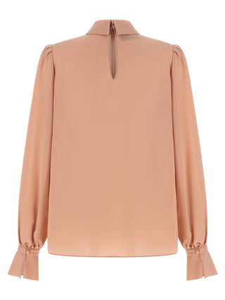 Blusa de seda multicolor