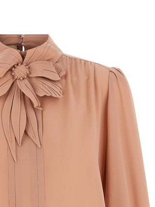 Blusa de seda multicolor