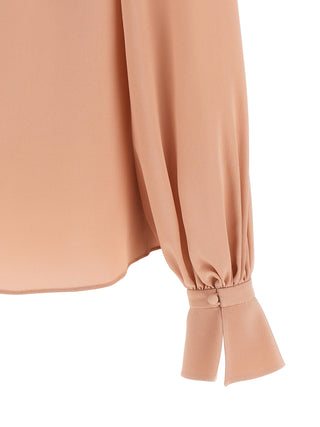 Blusa de seda multicolor