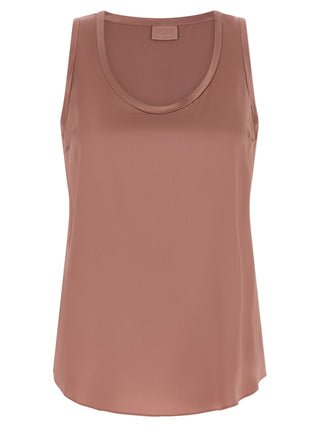 Multicolor Silk Sleeveles T-Shirt