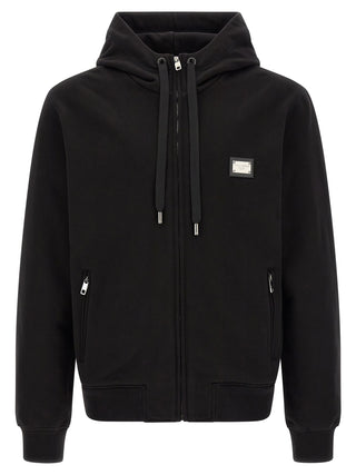 Black Cotton Sweatshirt