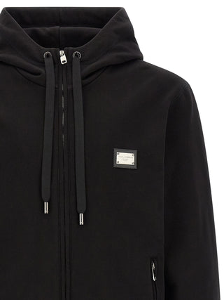 Black Cotton Sweatshirt