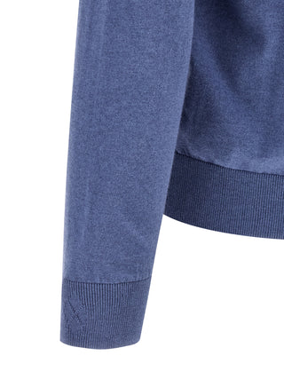 Blue Cotton Cardigan