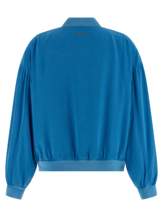 Blue Silk Bomber