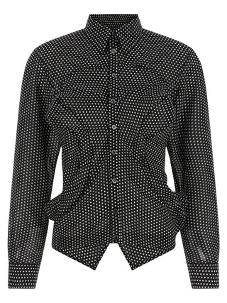 Bicolor Polyester Blouse