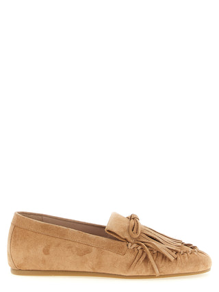 Brown Calfskin Slip-On Loafers