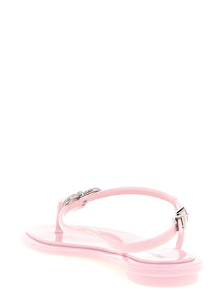 Multicolor Pvc Flat Sandals