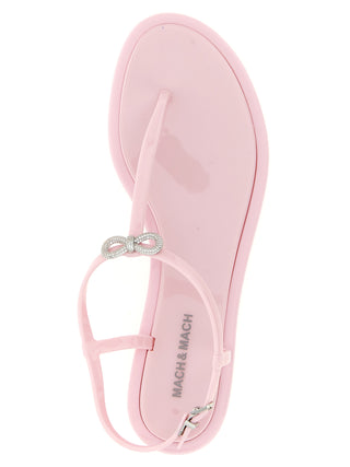 Multicolor Pvc Flat Sandals