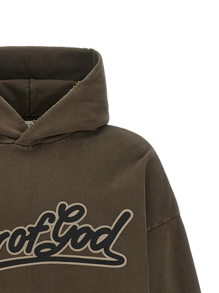 Sudadera marrón de algodón