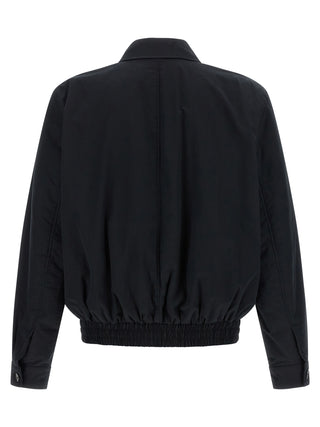 Chaqueta shell negra de algodón