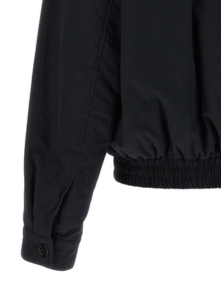 Chaqueta shell negra de algodón
