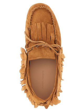 Brown Calfskin Slip-On Loafers