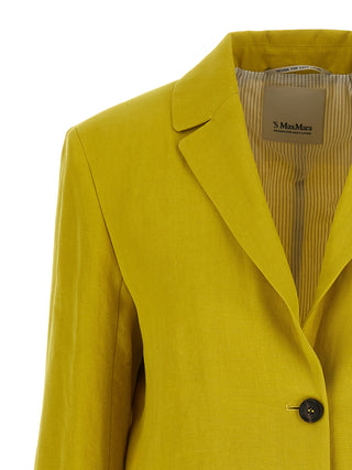 Blazer bicolor de lino