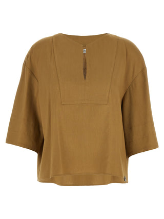 Beige Linen Blouse