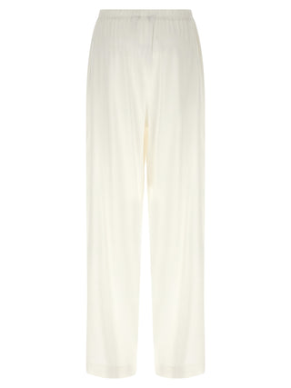 White Linen Casual Pants