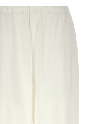 White Linen Casual Pants