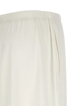 White Linen Casual Pants